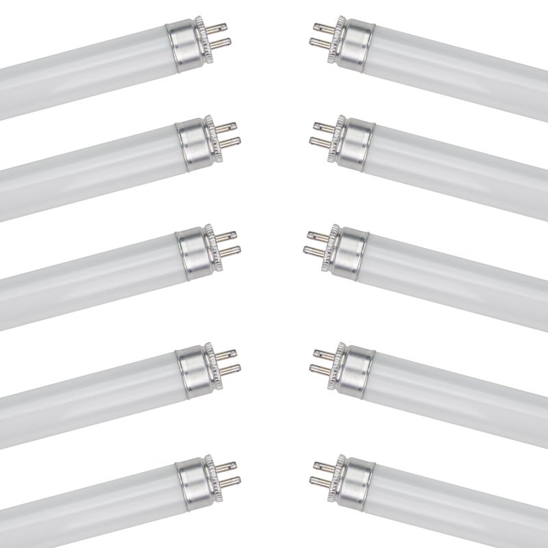 Sunlite F4T5/BLB 4 Watt T5 Linear Fluorescent Light Bulb Mini Bi Pin Base, Black Light Blue (Pack of 10) - Image 1